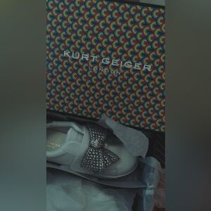 Kurt Geiger White and Silver Dress Shoes